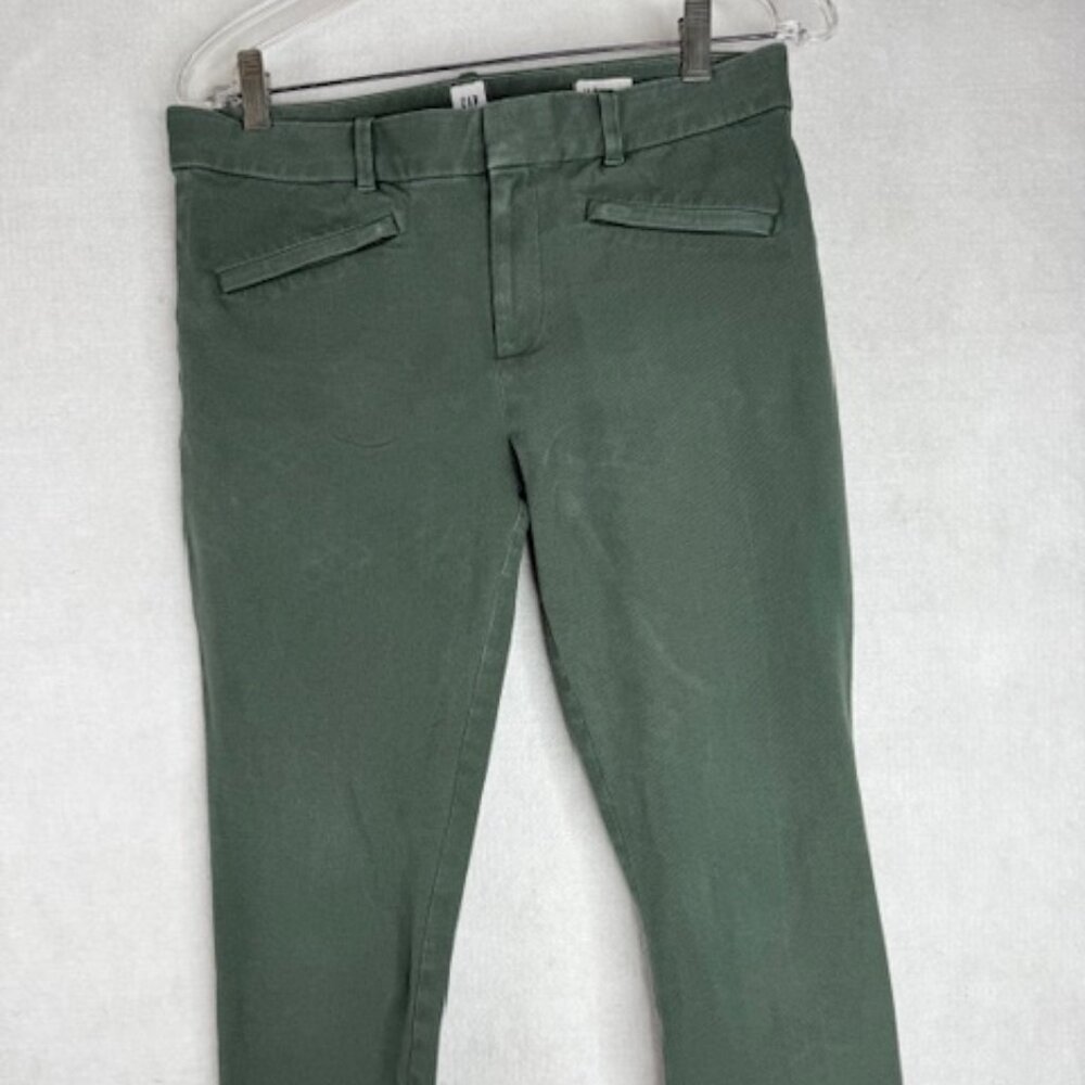 GAP Jungle Green Skinny Ankle Jeans